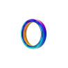 Rainbow Ring, cockring métal irisé 4,7cm