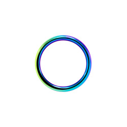 Rainbow Ring, cockring métal irisé 4,7cm