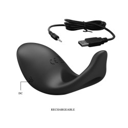 Anneau Vibrant Gemma USB Silicone Noir