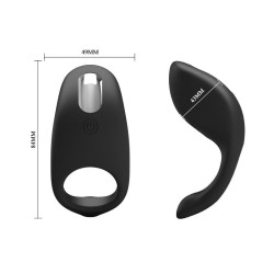 Anneau Vibrant Gemma USB Silicone Noir