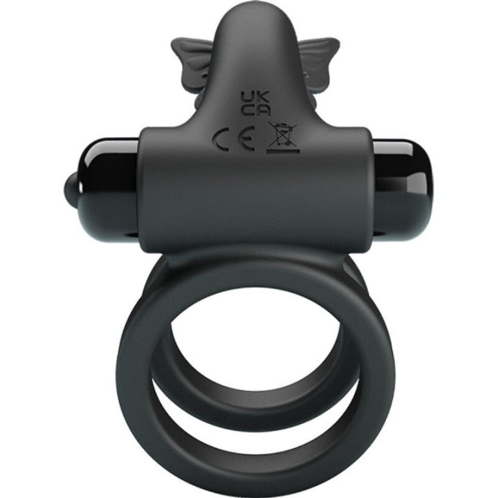 Passionate Ring IX, cockring double anneau vibrant et stimulateur clitoris