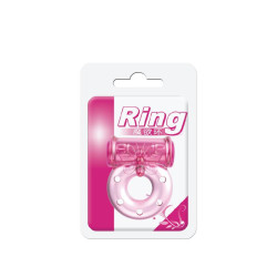 Anneau Vibrant avec Préservatif Couleur Rose