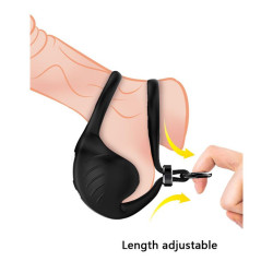 Anneau Vibrant Ajustable pour Pénis et Testicules