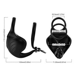 Anneau Vibrant Ajustable pour Pénis et Testicules