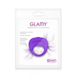 Glamy vibrating cockring purple
