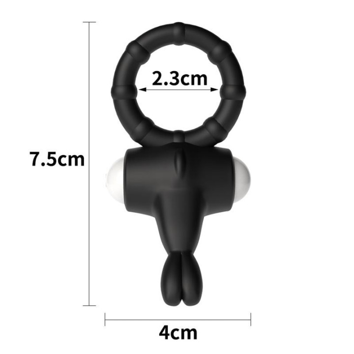 Anneau Vibrant Power Clit Noir