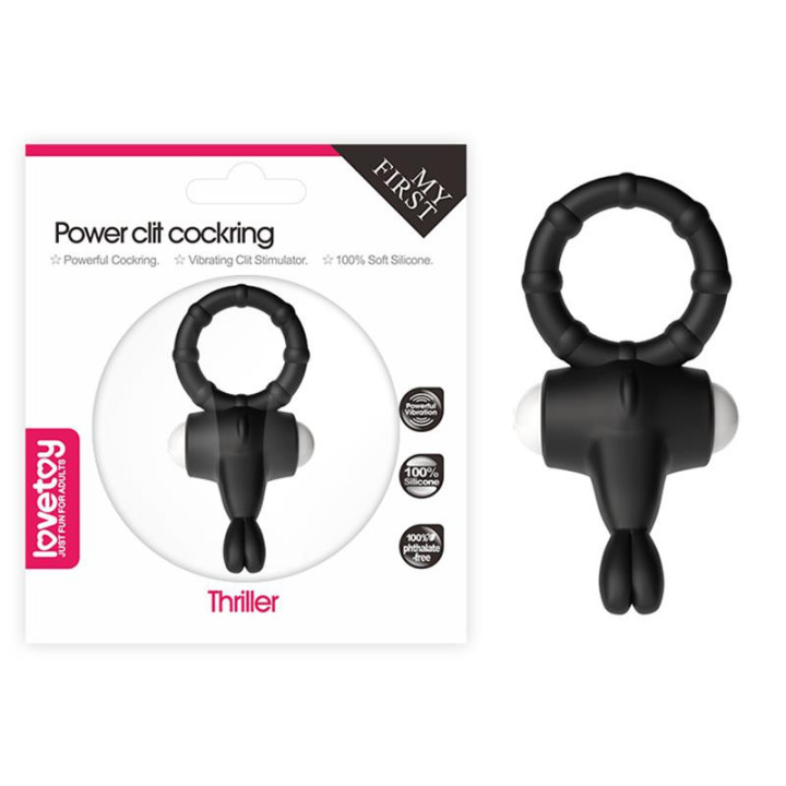 Anneau Vibrant Power Clit Noir