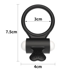 Anneau Vibrant Power Clit Noir