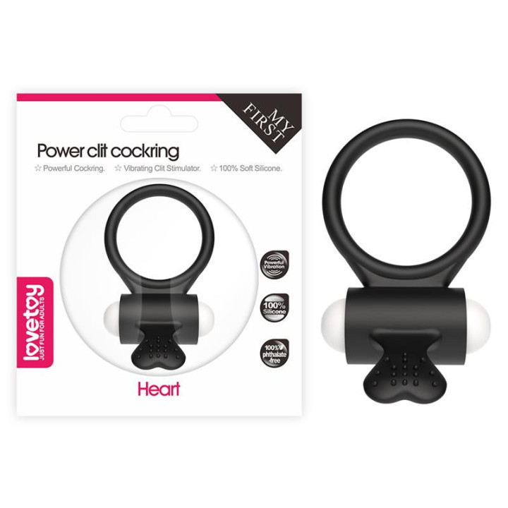 Anneau Vibrant Power Clit Noir
