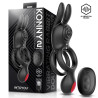 Konny Anneau Vibrant Double avec Lapin et Télécommande