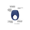 Lelo Tor 3 bleu, cockring vibrant connecté