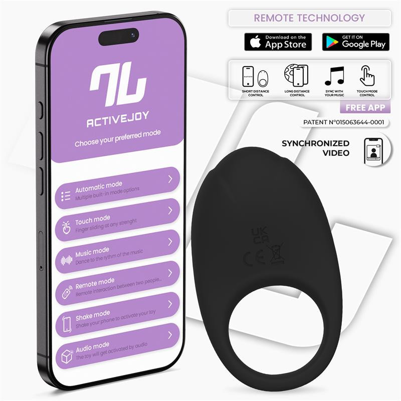 Ringo Anneau Vibrant avec APP Unibody Noir