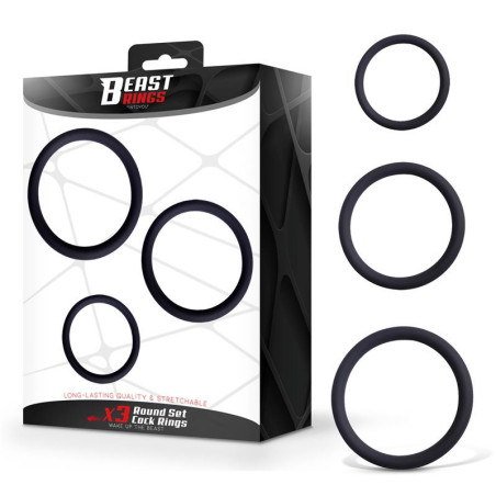 Set de 3 Anneaux pour le Pénis Silicone S, M et L