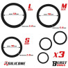 Set de 3 Anneaux pour le Pénis Silicone S, M et L