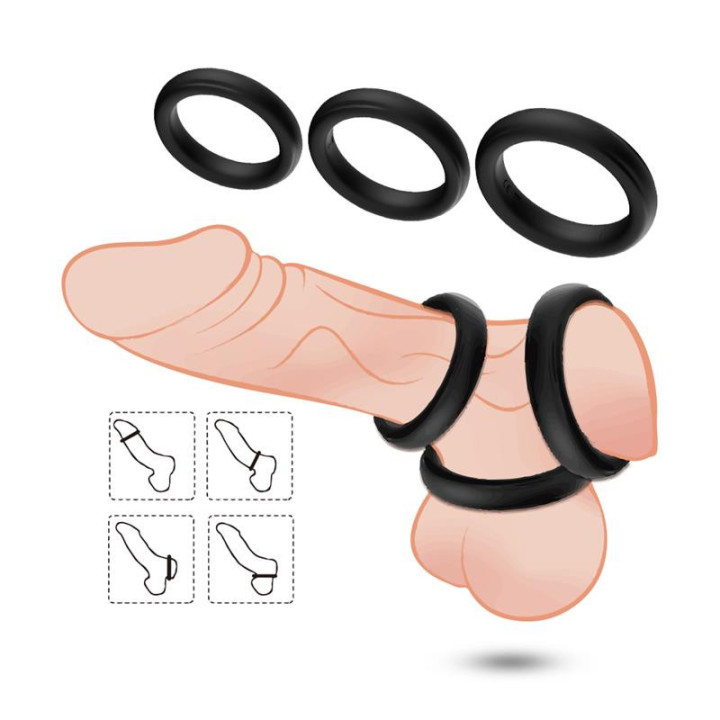 Set de 3 Anneaux pour le Pénis