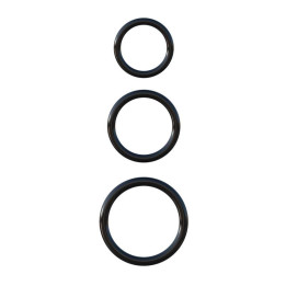 Fantasy C-Ringz Set de 3 Anneaux en Silicone Noir