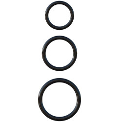 Fantasy C-Ringz Set de 3 Anneaux en Silicone Noir