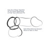 Fantasy C-Ringz Set de 3 Anneaux en Silicone Noir