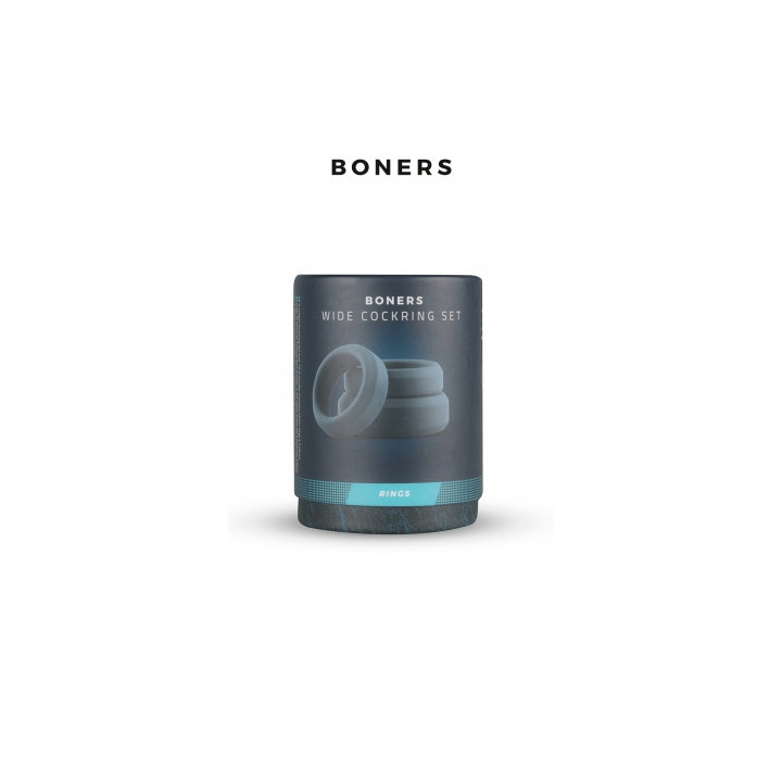 Kit de 3 anneaux de pénis larges - Boners