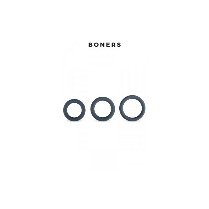 Kit de 3 anneaux de pénis - Boners