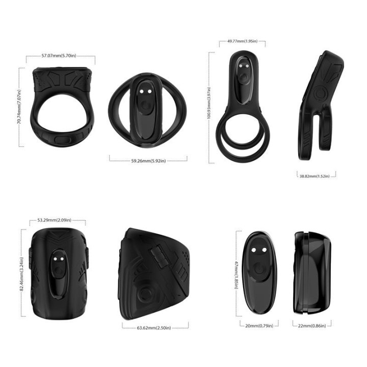 Set d'Anneau pour le Pénis et Masturbateur