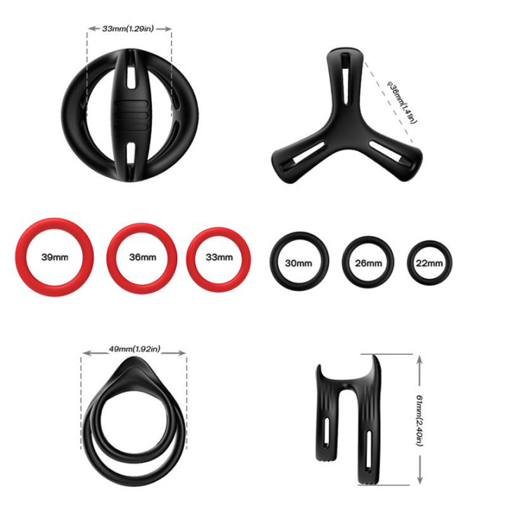 Set d'Anneaux pour le Pénis