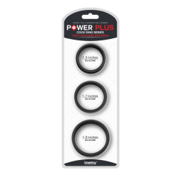 Pack de 3 Anneaux pour le Pénis Power Ring Noir