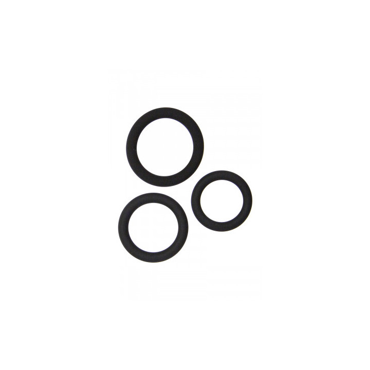 Set 3 cockrings silicone - Litolu