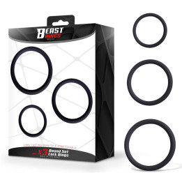 Set de 3 Anneaux pour le Pénis Silicone S, M et L