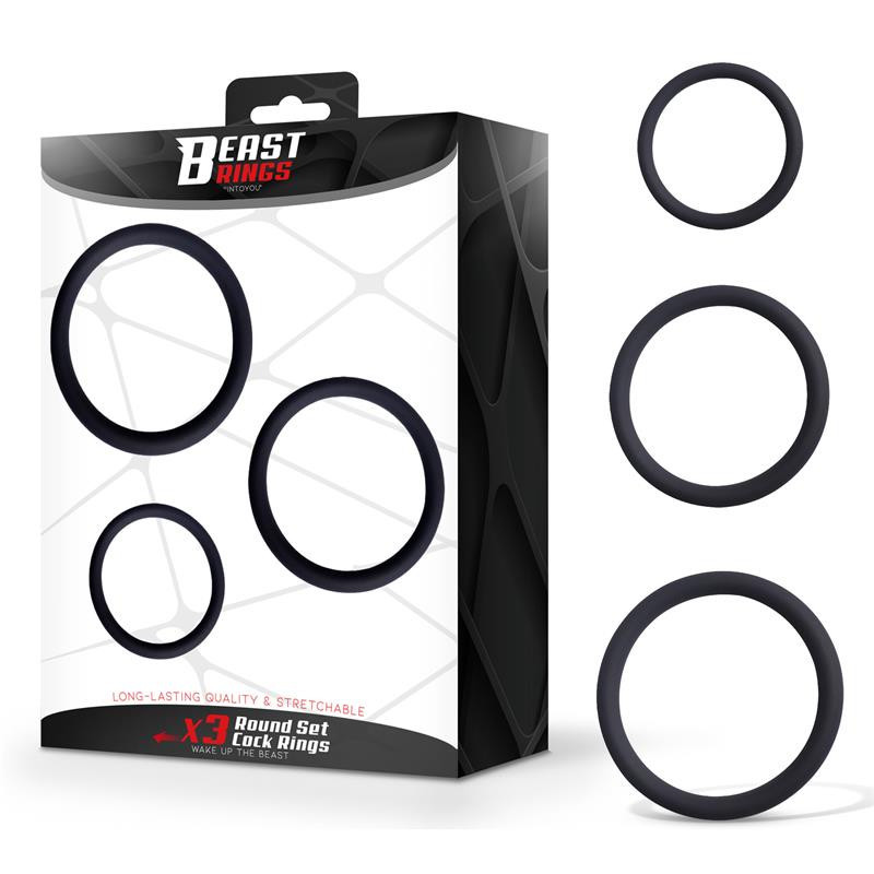 Set de 3 Anneaux pour le Pénis Silicone S, M et L