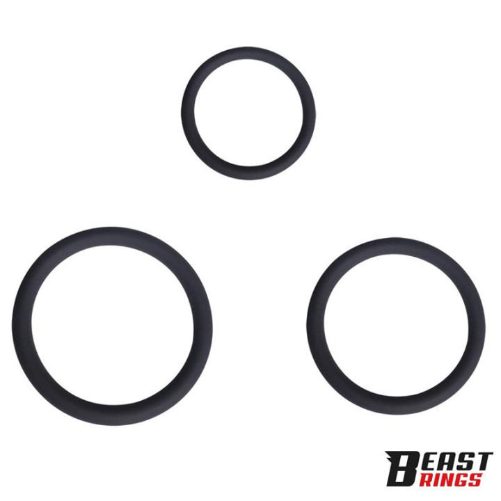 Set de 3 Anneaux pour le Pénis Silicone S, M et L