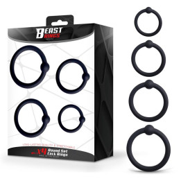Set de 4 Anneaux pour le Pénis Silicone