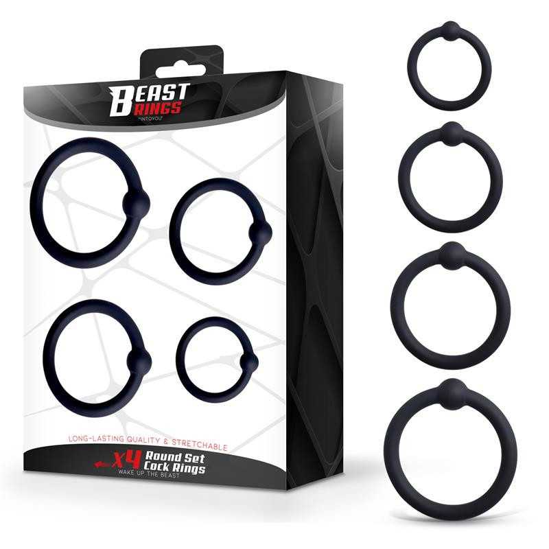 Set de 4 Anneaux pour le Pénis Silicone