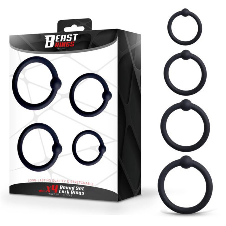 Set de 4 Anneaux pour le Pénis Silicone