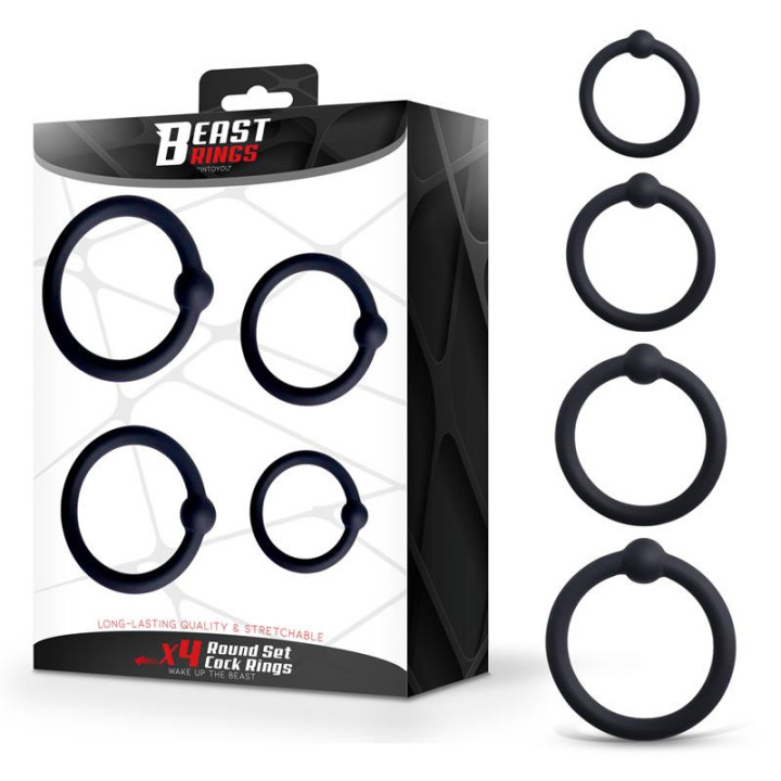 Set de 4 Anneaux pour le Pénis Silicone