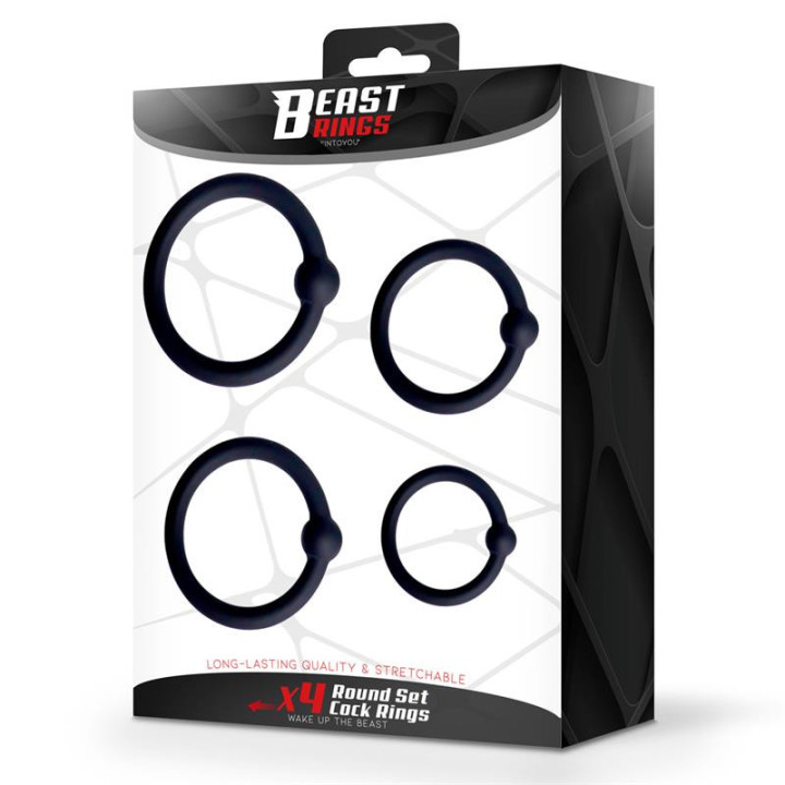 Set de 4 Anneaux pour le Pénis Silicone