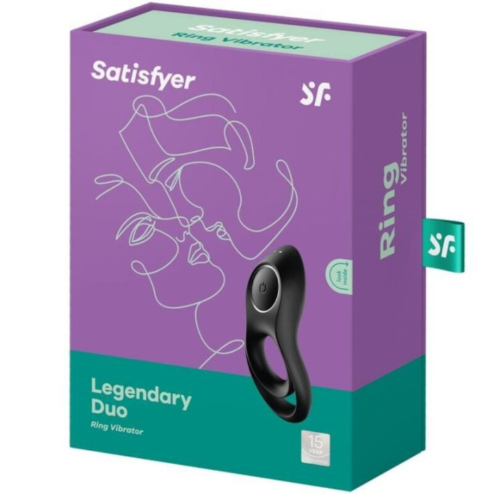 Anneau pour le Pénis Legendary Duo USB Noir