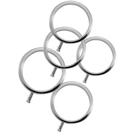 ELECTRASTIM - ELECTRARINGS ANNEAUX PÉNIS EN MÉTAL PACK DE 5