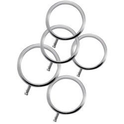 ELECTRASTIM - ELECTRARINGS ANNEAUX PÉNIS EN MÉTAL PACK DE 5