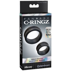 Set de 2 Anneaux pour le Pénis Noir