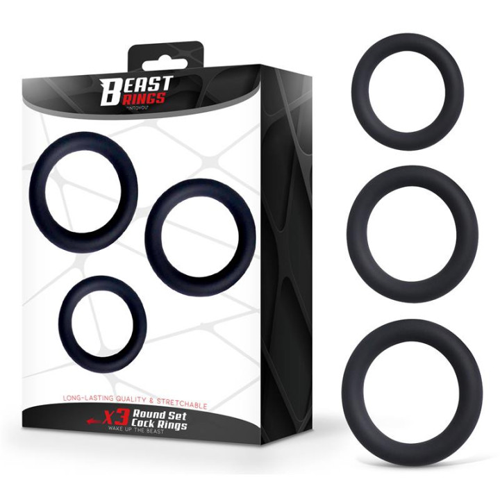 Set de 3 Anneaux pour le Pénis Silicone S, M et L