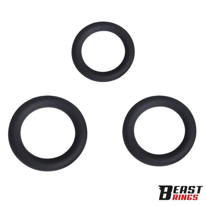 Set de 3 Anneaux pour le Pénis Silicone S, M et L