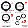 Set de 3 Anneaux pour le Pénis Silicone S, M et L