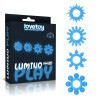 Set Lumino Play 4 Anneaux pour le Pénis Lumière Bleue