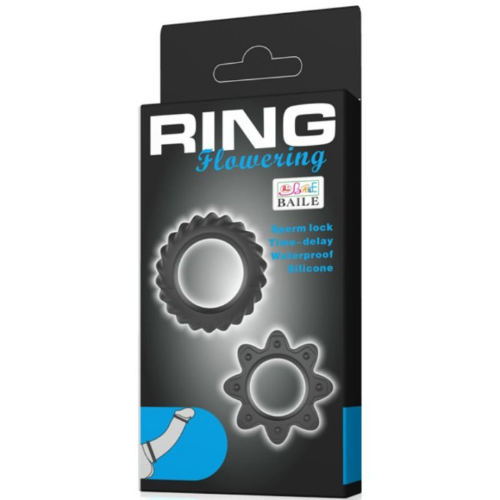 Flowering Set de 2 Anillos para el Pene