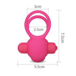 Anneau Vibrant Double Power Clit Duo Rose