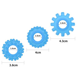 Lumino Play Set de 3 Anneaux pour le Pénis Lumière Bleue