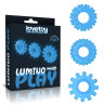 Lumino Play Set de 3 Anneaux pour le Pénis Lumière Bleue