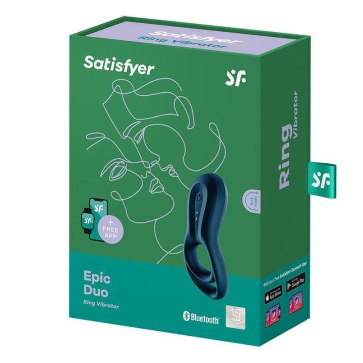 Anneau pour le Pénis Epic Duo avec APP Satisfyer Connect