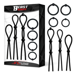 Set de 7 Anneaux pour le Pénis en Silicone Solide